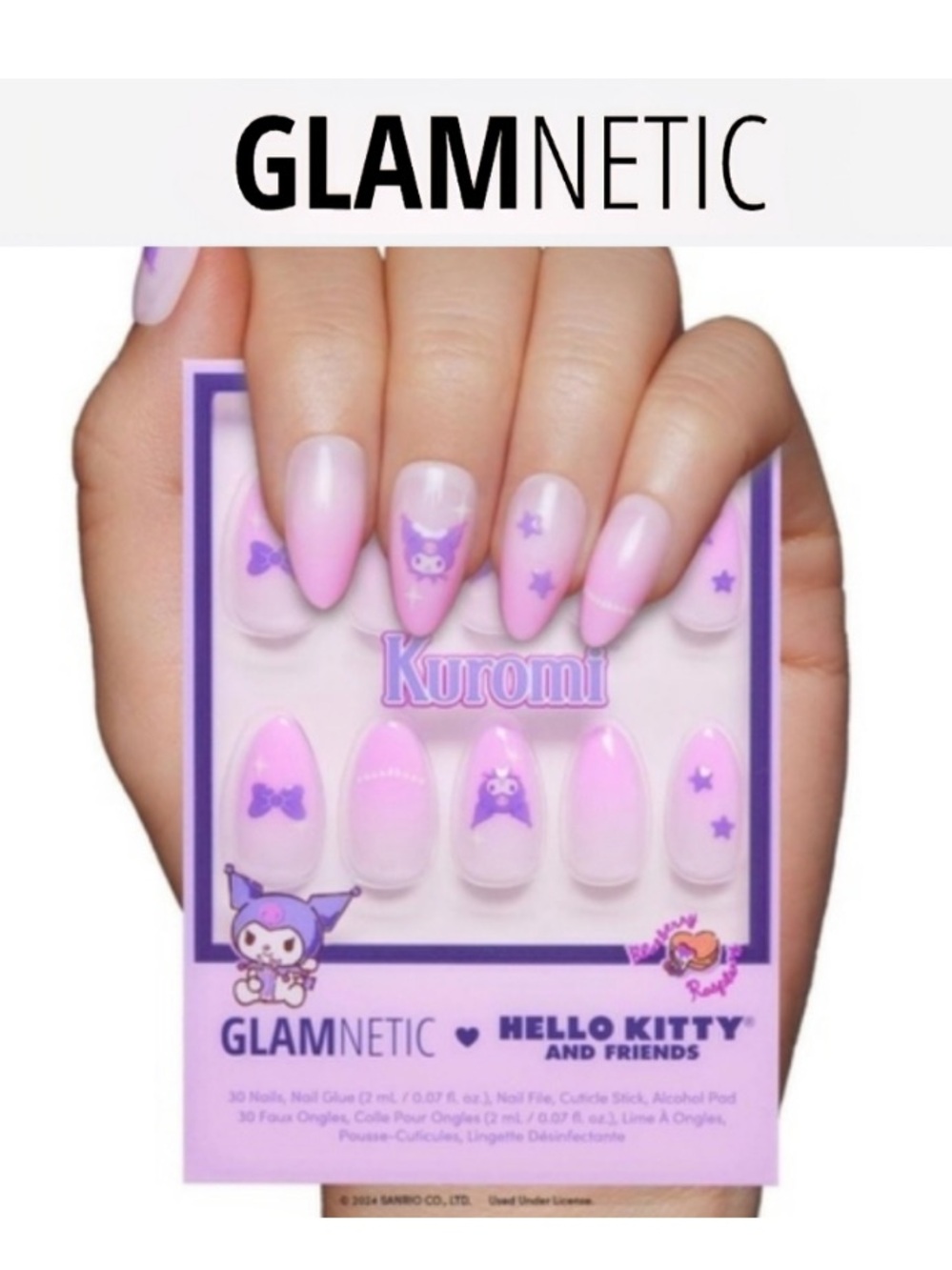 Glamnetic 💜 Kuromi Nails 💅🏻